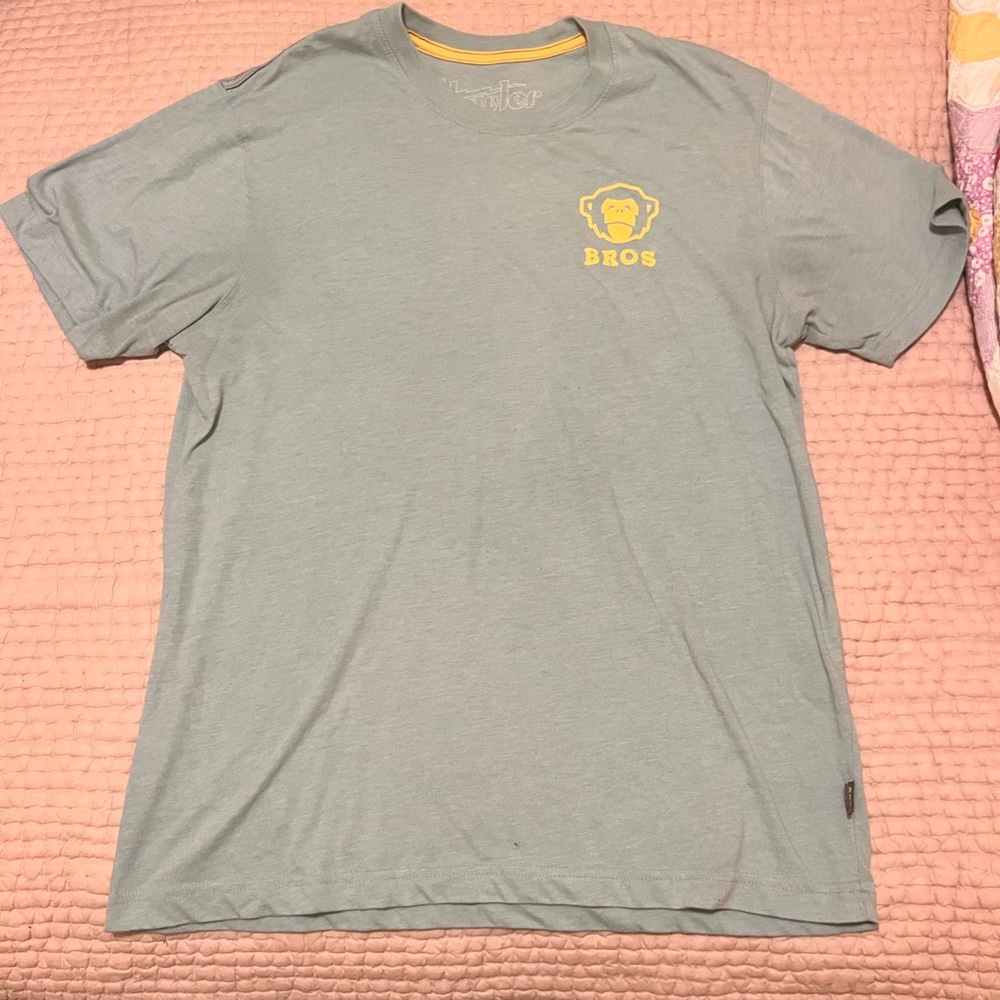 Howler Brothers Blue Tee with Yellow Emblem